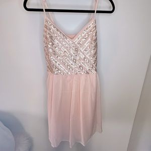 NEW & WITH TAG cute baby pink Hollister dress with bedazzle in the chest area!!